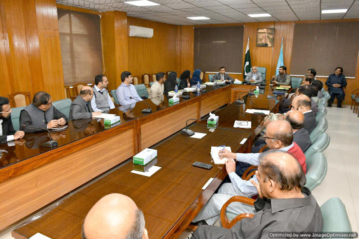 Maldives delegation visit meeting with Pro Vice Chancellor Dr. Fayyaz ul Hassan and Dr. Azam Khan (Chairman Horticulture)