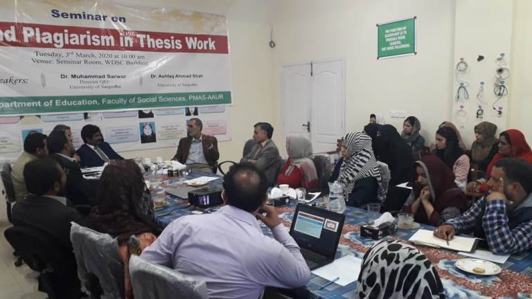 A Seminar on "Delay and Plagiarism in Thesis Work"